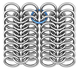 Linked jump rings
